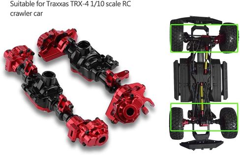 محاور البوابة، محاور البوابة الأمامية والخلفية المعدنية لـ Traxxas TRX-4 1/10 نموذج سيارة ملحق صديق للبيئة متين وليس من السهل تشويهه in Saudi Arabia