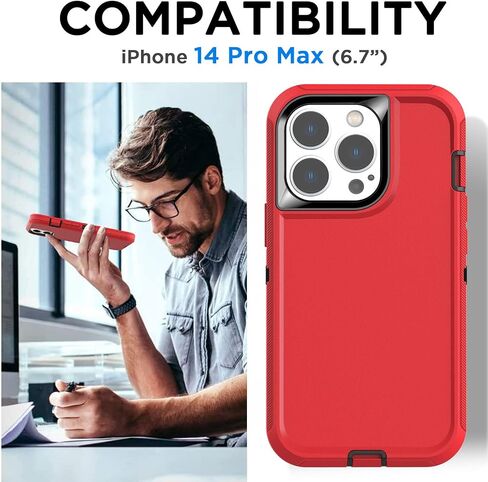 AICase for iPhone 14 Pro Max Case(6.7") with Glass Screen Protector+Magsafe Conversion Kit,Heavy Duty Drop Protection Full Body Rugged Shockproof Military Protective Tough Durable Cover_2 in Kuwait