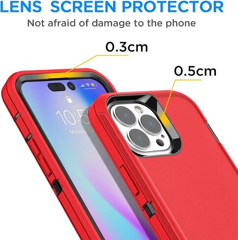 AICase for iPhone 14 Pro Max Case(6.7") with Glass Screen Protector+Magsafe Conversion Kit,Heavy Duty Drop Protection Full Body Rugged Shockproof Military Protective Tough Durable Cover_2 in Kuwait