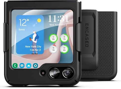 DuraClip for Galaxy Z Flip Belt Clip Case, Slim Phone Case with Holster for Samsung Z Flip (Z Flip3) in Kuwait