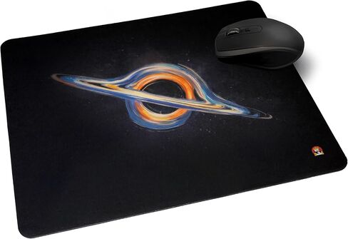 Galaxy Mouse Pad Space Black Hole Artwork من BrotherTakeMeBack - لوحة ماوس رائعة لألعاب الكمبيوتر بنمط ستار تريك الملحمي، لوحة ماوس بولسار متوسطة 13 × 11 بوصة / 34 × 28 سم in Kuwait