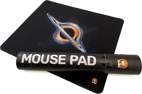 Galaxy Mouse Pad Space Black Hole Artwork من BrotherTakeMeBack - لوحة ماوس رائعة لألعاب الكمبيوتر بنمط ستار تريك الملحمي، لوحة ماوس بولسار متوسطة 13 × 11 بوصة / 34 × 28 سم in Kuwait