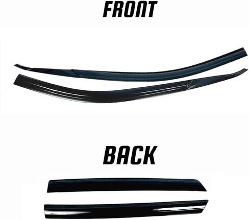 واقيات المطر JSP لسيارة Hyundai Kona 2024، شريط عاكس للنافذة الجانبية خارج القناة، أكريليك دخاني داكن، شريط لاصق مثبت على الرياح/الشمس/المطر، مجموعة من 4 قطع in Kuwait