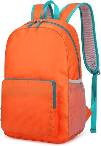 ZUEVI Hiking Backpack Lightweight Packable Travel Hiking Daypack for Men Women, Water Resistant Foldable Camping Bags for Outdoor Sports(Black) in Saudi Arabia