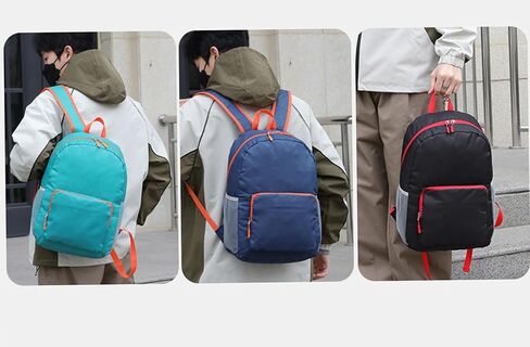 ZUEVI Hiking Backpack Lightweight Packable Travel Hiking Daypack for Men Women, Water Resistant Foldable Camping Bags for Outdoor Sports(Black) in Saudi Arabia