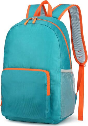 ZUEVI Hiking Backpack Lightweight Packable Travel Hiking Daypack for Men Women, Water Resistant Foldable Camping Bags for Outdoor Sports(Black) in Saudi Arabia
