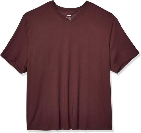 Perry Ellis Men's Core V-Neck Pima Cotton T-Shirt with Soft, Stretch Fabric (Size X-small-4XL Tall) in Saudi Arabia