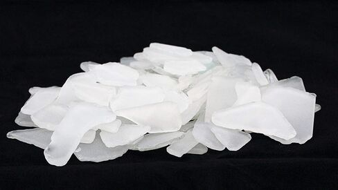 Holiday Sea Glass | 11oz White Tumbled Sea Glass Decor | Bulk Seaglass Pieces for Beach Wedding Decor & Crafts | Plus Free Nautical eBook by Joseph Rains in Saudi Arabia