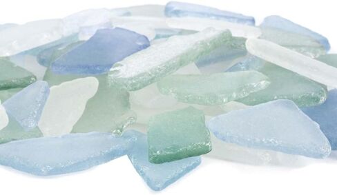 Holiday Sea Glass | 11oz White Tumbled Sea Glass Decor | Bulk Seaglass Pieces for Beach Wedding Decor & Crafts | Plus Free Nautical eBook by Joseph Rains in Saudi Arabia