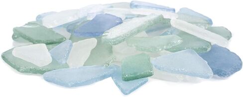 Holiday Sea Glass | 11oz White Tumbled Sea Glass Decor | Bulk Seaglass Pieces for Beach Wedding Decor & Crafts | Plus Free Nautical eBook by Joseph Rains in Saudi Arabia