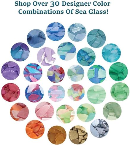 Holiday Sea Glass | 11oz White Tumbled Sea Glass Decor | Bulk Seaglass Pieces for Beach Wedding Decor & Crafts | Plus Free Nautical eBook by Joseph Rains in Saudi Arabia