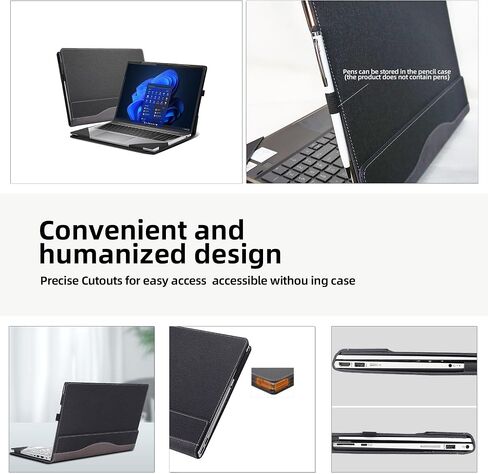 Laptop Case Cover 16" for HP EliteBook 860 G10 | EliteBook 865G 10 | ZBook Firefly 16G 11 | EliteBook 860 G9 | EliteBook 865 G9 16in Notebook Sleeve Detachable Protective Back Shell (Dark Gray) in Saudi Arabia
