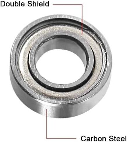 20 Pcs 688ZZ Ball Bearing, MELIFE 8mm x 16mm x 5mm Double Shielded 688-2Z 2080088 Dual Sided Carbon Steel Deep Groove Bearings in Saudi Arabia