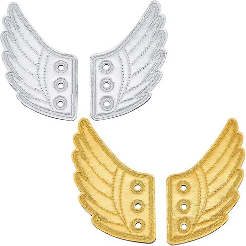 GORGECRAFT Shoe Wings Shiny Charms Attractive Angel Decorations Accessory for Daily Sports Style Collocation Fashion Roller Skate Shoes Canvas Sneaker Decor in Saudi Arabia