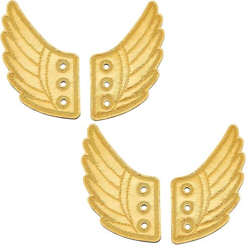 GORGECRAFT أجنحة الأحذية لامعة سحر جذابة زينة الملاك ملحق للرياضة اليومية نمط التجميع أزياء أحذية التزلج الدوارة قماش حذاء رياضة ديكور in Kuwait