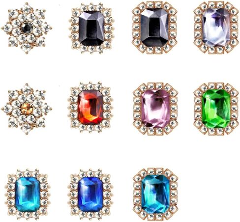 Shoelaces Clips Decorations Charms With Rhinestones Gem Fashion Accessory Gift for Sneakers and Casual Shoes in Saudi Arabia