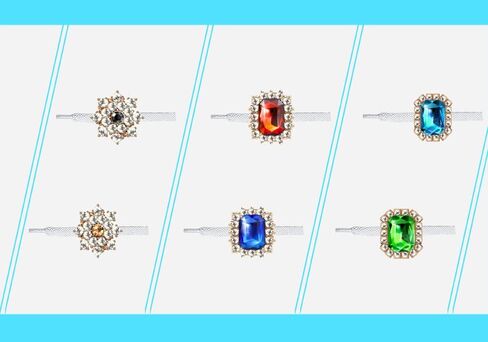 Shoelaces Clips Decorations Charms With Rhinestones Gem Fashion Accessory Gift for Sneakers and Casual Shoes in Saudi Arabia