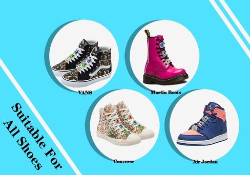 Shoelaces Clips Decorations Charms With Rhinestones Gem Fashion Accessory Gift for Sneakers and Casual Shoes in Saudi Arabia