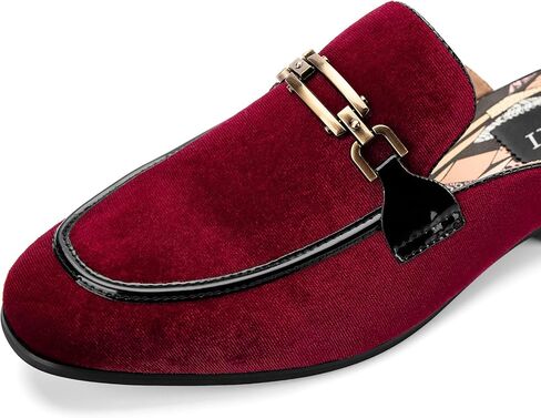 JITAI Mens Mules Velvet Slippers Slip-On Loafers for Men Casual Open Backless Sandals in Saudi Arabia