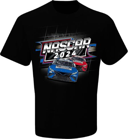 تي شيرت NASCAR 2024 Cup Series 2 Sided Race Table (الولايات المتحدة، ألفا، كبير، عادي، عادي، أسود) in Kuwait