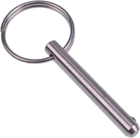 ZTUOAUMA 4X 1/4'' Diameter Simple Insert Quick Release Pins Boat Canopy Marine Hardware Bimini Top Pins 316 Stainless Steel 2'' Usable 2-1/2'' Overall with Pull Ring for Marine Boats Ships in Saudi Arabia