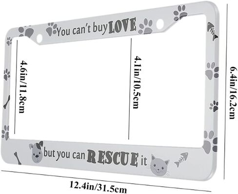 oFloral I'm a Teacher What's Your Superpower Aluminum Alloy License Plate Frame Applicable to US Standard Car Metal Car Tag Frame Black Front License Plate Cover Holder for Women Men(1 Pack) in Saudi Arabia