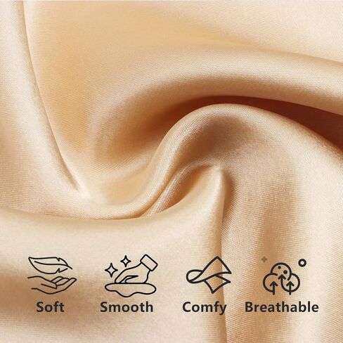 Women's Satin Robe Short Kimono Bathrobes Bride Bridesmaid Wedding Party Robes Sleepwear with Pockets in Kuwait