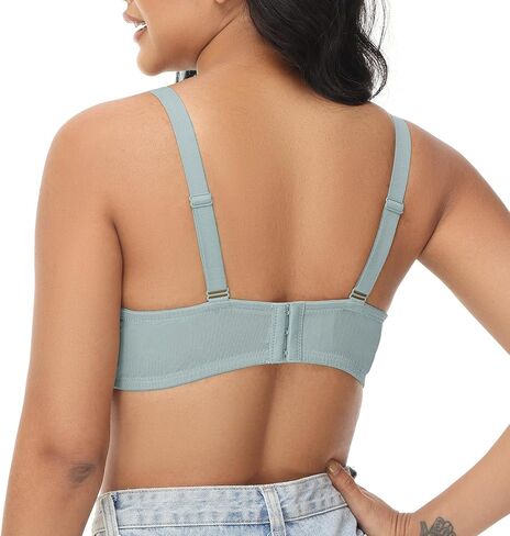 حمالات صدر من FallSweet مصنوعة من الدانتيل للنساء مبطنة بسلك داخلي تضيف كوبًا واحدًا من حمالة الصدر المثيرة من الدانتيل in Kuwait