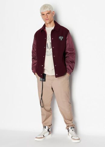 Emporio Armani Men's Collegiate Capsule Cotton French Terry Short Sleeve Fleece Pullover in Saudi Arabia