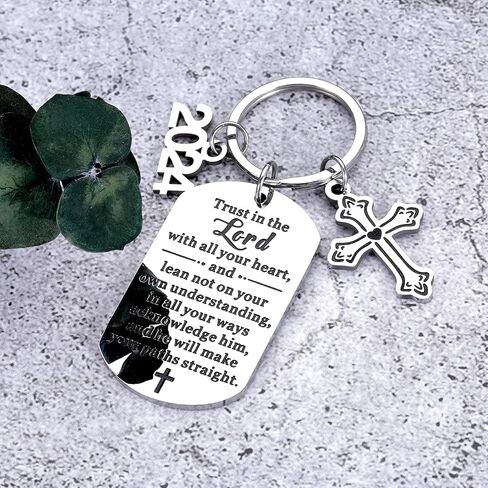 First Communion Gift for Girls Boys Baptism Gifts for Teen Girls Teenage Catholic Gift Religious Christian Confirmation Gift Keychain for Women Girls Graduation Birthday Gift for Her Stocking Stuffers in Saudi Arabia