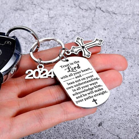 First Communion Gift for Girls Boys Baptism Gifts for Teen Girls Teenage Catholic Gift Religious Christian Confirmation Gift Keychain for Women Girls Graduation Birthday Gift for Her Stocking Stuffers in Saudi Arabia