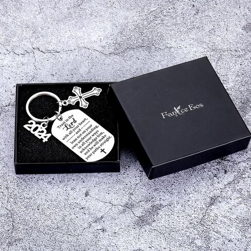 First Communion Gift for Girls Boys Baptism Gifts for Teen Girls Teenage Catholic Gift Religious Christian Confirmation Gift Keychain for Women Girls Graduation Birthday Gift for Her Stocking Stuffers in Saudi Arabia