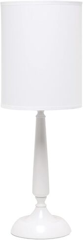 Simple Designs LT2075-ORB Traditional Candlestick Metal Iron Table Lamp with Drum Shade, Oil Rubbed Bronze in Saudi Arabia