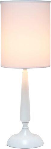 Simple Designs LT2075-ORB Traditional Candlestick Metal Iron Table Lamp with Drum Shade, Oil Rubbed Bronze in Saudi Arabia
