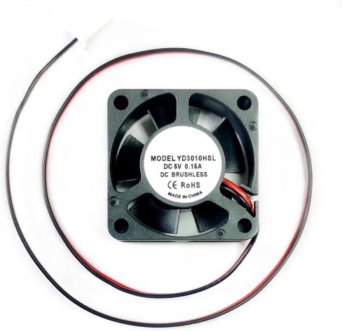 Cooling 30mm Case PC Fan for 30mm x 30mm x 10mm DC 5V 0.15A 3010 Brushless 2-Pin XH2.54 8100RPM in Saudi Arabia