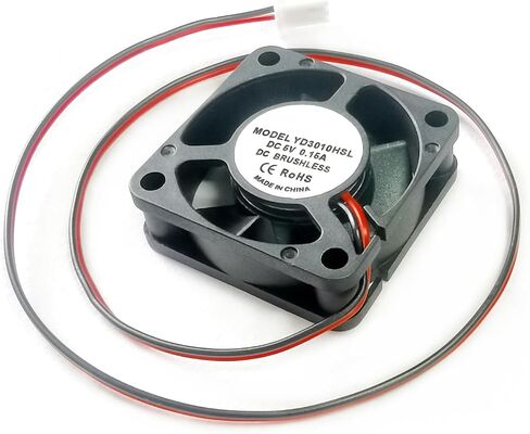 Cooling 30mm Case PC Fan for 30mm x 30mm x 10mm DC 5V 0.15A 3010 Brushless 2-Pin XH2.54 8100RPM in Saudi Arabia