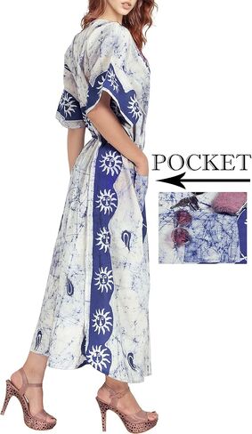 HAPPY BAY Women's Kaftan Long Boho Loose Dress in Saudi Arabia
