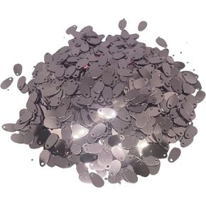 4x14 mm Flat Sequin Paillettes, 1400 Pcs, Mix Color Assortment Acrylic Sequin - 1,76 Ounce (50 Grams) Mix