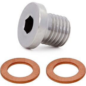 UTSAUTO Crankcase Engine Oil Drain Plug and Washer 7052306 5812232 Replacement for Polaris Sportsman RZR Ranger Scrambler 1Pcs