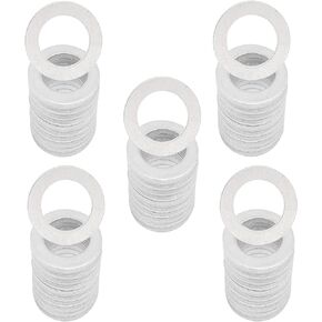 50 PCS Aluminum Engine Oil Drain Plug Washer Compatible with Honda/Acura, Accord Acura Civic Ridgeline Odyssey CRV CR-V Pilot Fit Element, oil Changes and Oil Filter Replacements, OE 94109-14000