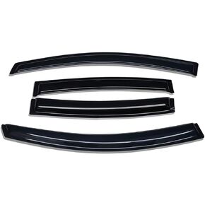 Lightronic WV94269 Outside-Mount Side Window Visor Deflector Rain Guard, Dark Smoke, 4-Pieces Set, Fits 2017-2022 Honda CR-V/CRV