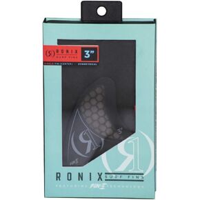 Ronix Floating Fin-S 2.0 Tool-Less Fiberglass-Right, Charcoal, 2.5"