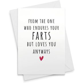 Funny Valentines Day Card for Him, Fart Card for Boyfriend Husband, Funny Anniversary Card, Funny Love Card for Him, I Still Love You [01426] in Saudi Arabia