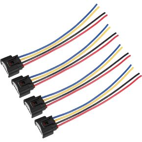 uxcell 4pcs Ignition Coil Connector for Scion TC L4 2.4L 2005-2010 for Toyota Camry L4 2.4L 2002-2010 No.9098011885