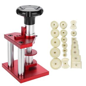 20 Dies Watch Press Set, Watch Press Back Press Machine Screw Case Cover Press Watch Repair Pressing Tool for Watch Repairing, Compatible for Various Kinds of Watch