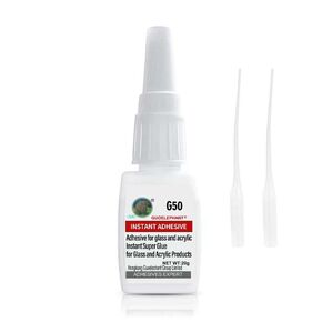 20g Glass Glue, Acrylic Glue for bonding Glass to Glass, Acrylic to Acrylic, Glass to Other Materials, Acrylic to Other Materials. Instant Super Glue for Glass and Acrylic Products-Clear