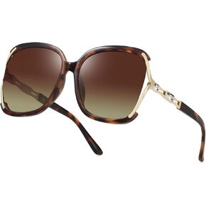 نظارات شمسية نسائية عصرية، ظلال مربعة كبيرة الحجم، نظارات شمسية لامعة بإطار معدني كلاسيكي in Kuwait