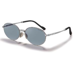 BENEUNDER Oval Sunglasses for Women, Retro Small Round Sunglasses UV400, Ultra Thin Light Foldable Metal Frame Sunglasses
