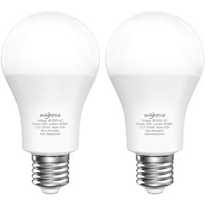 لمبة SHINESTAR 150 وات LED، ضوء النهار 5000K، 2500 لومن A21 لمبات إضاءة ساطعة داخلية، قاعدة قياسية E26، غير قابلة للتعتيم، عبوتان