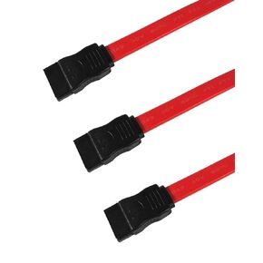 3-Pack Straight SATA III Cable 6.0 Gbps 13 Inch for HDD, SSD, DVD Burner & More